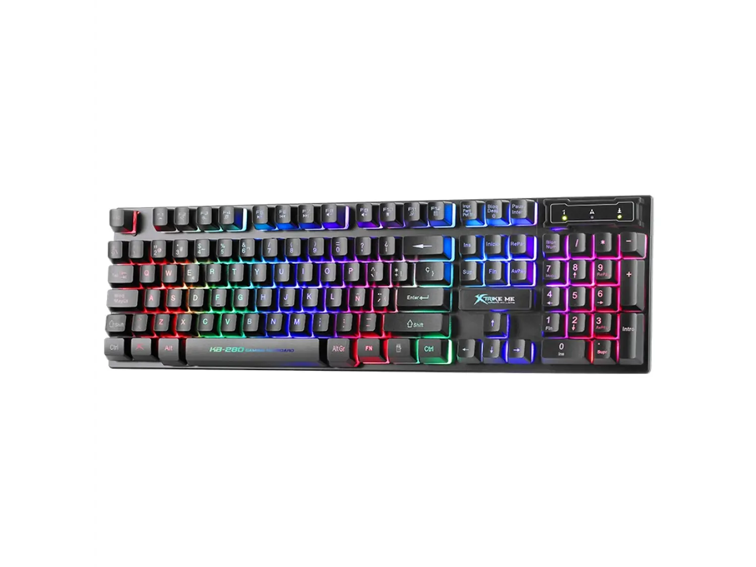 Teclado Gamer Xtrike Me KB-280, Membrana, Español 2