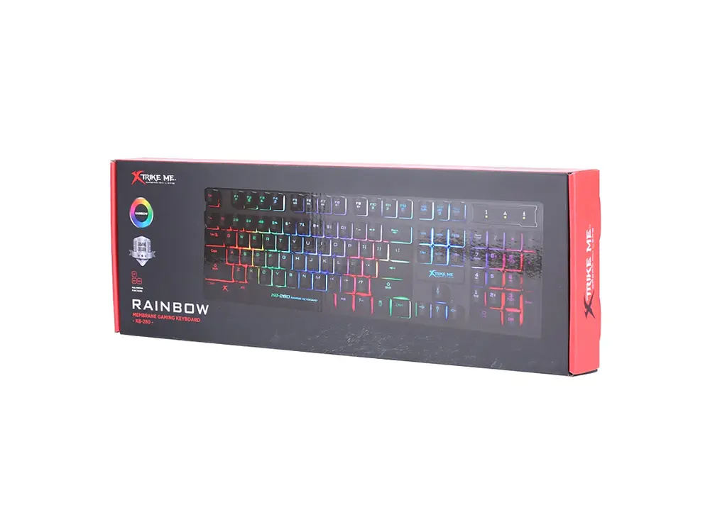 Teclado Gamer Xtrike Me KB-280, Membrana, Español 4
