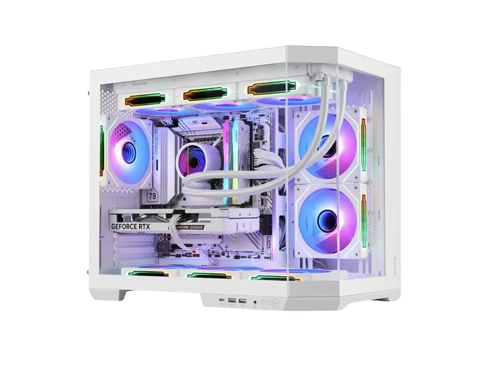 Gabinete Segotep Lumi 3T, M-ATX, Color Blanco 1