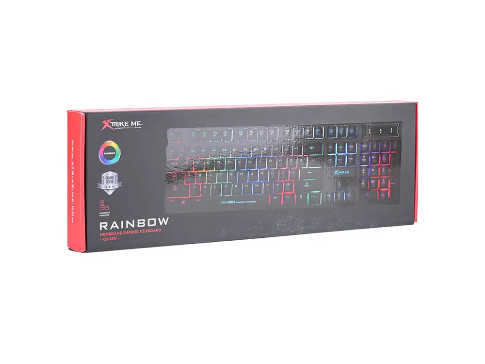 Teclado Gamer Xtrike Me KB-280, Membrana, Español 5