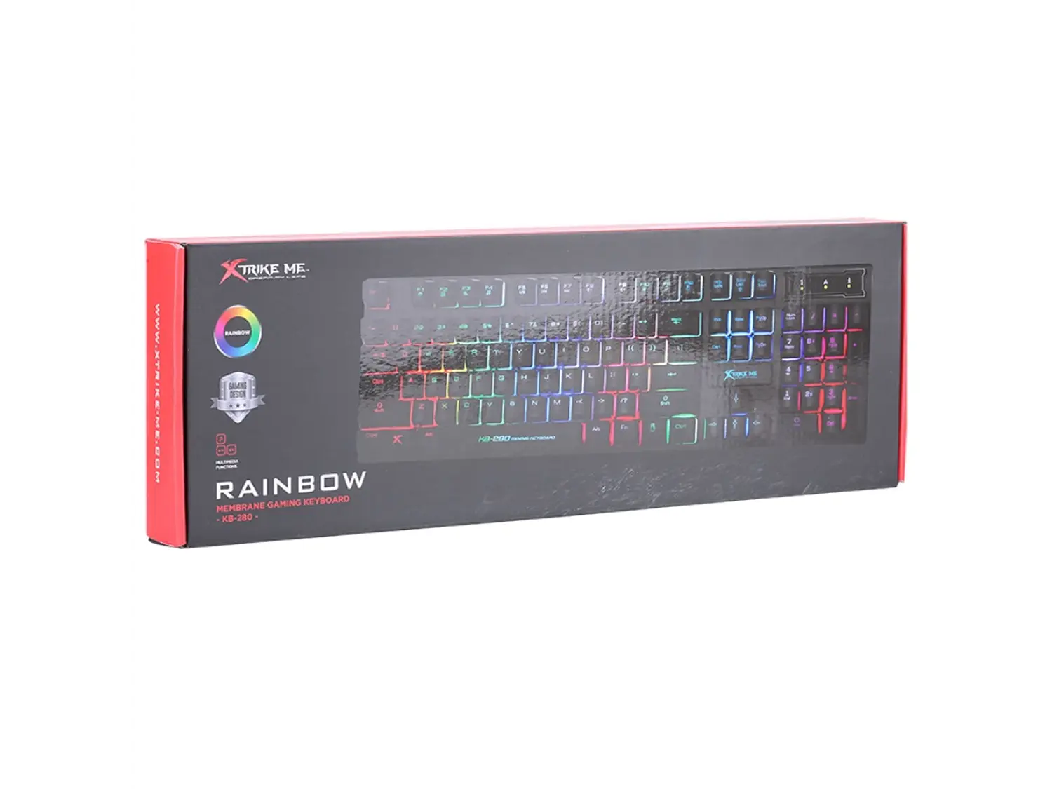 Teclado Gamer Xtrike Me KB-280, Membrana, Español 5