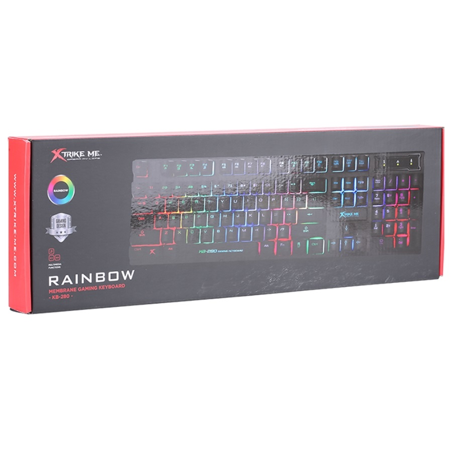 Teclado Gamer Xtrike Me KB-280, Membrana, Español 5