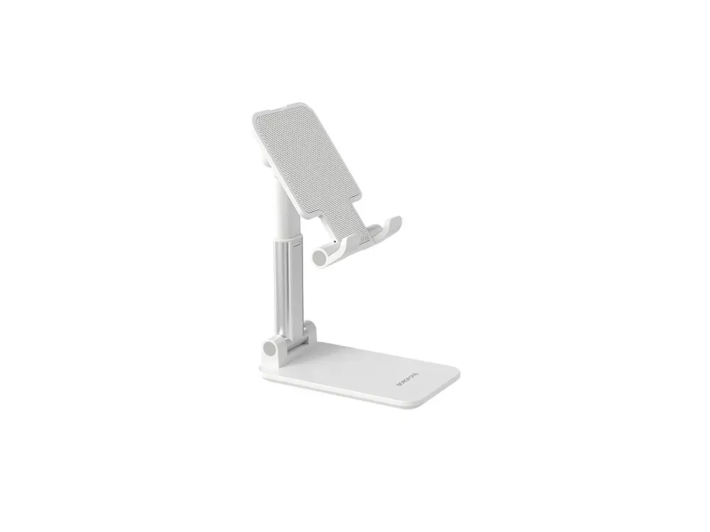 Soporte Teléfono para Escritorio Borofone BH42 Plegable, Color Blanco 3