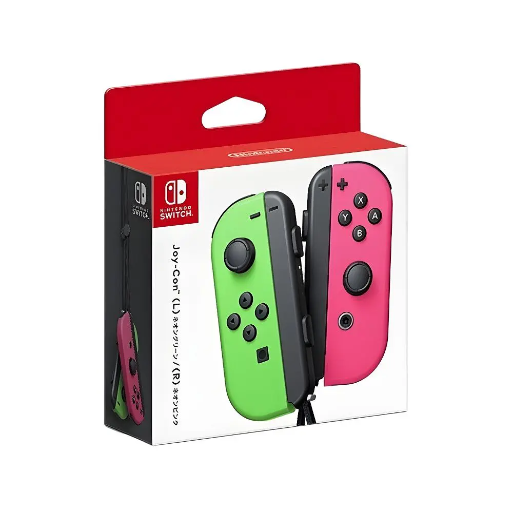 Joy Con Original Nintendo Switch Neon Green Pink 1