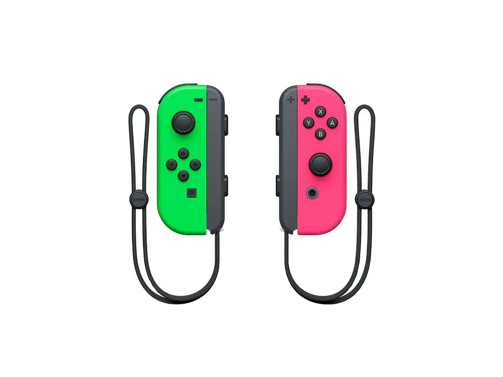Joy Con Original Nintendo Switch Neon Green Pink 2