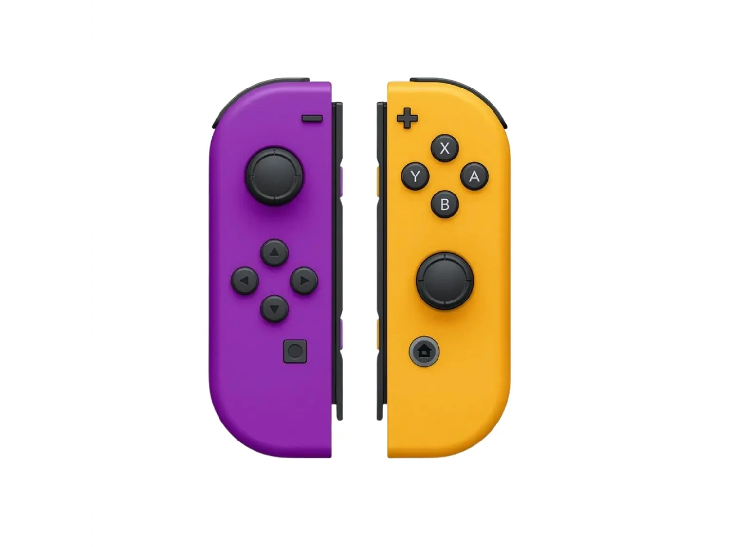 Joy Con Para Nintendo Switch y Oled, Color Morado y Naranjo Neón 1