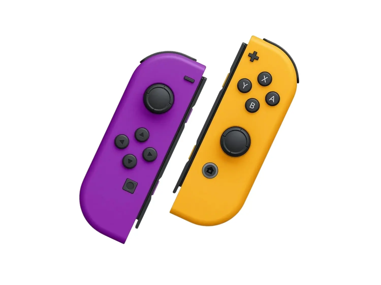 Joy Con Para Nintendo Switch y Oled, Color Morado y Naranjo Neón 2