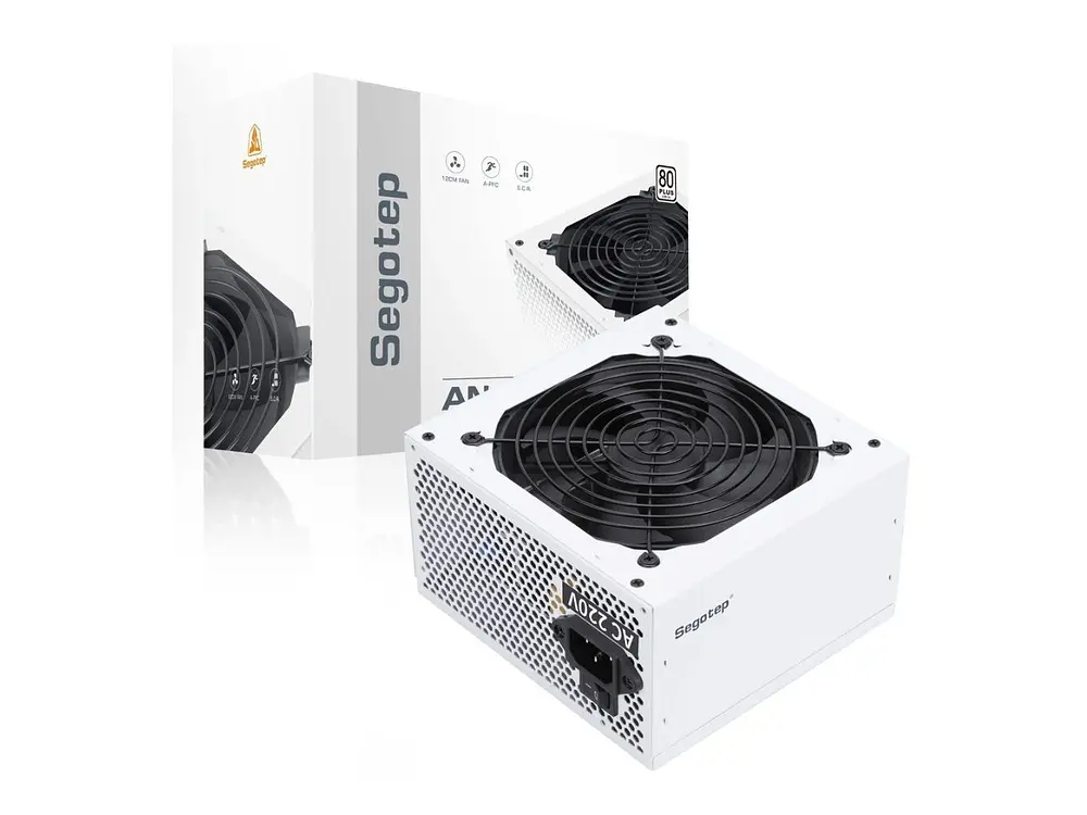 Fuente de Poder 550W Segotep AN550W, 80 Plus, Color Blanco 1