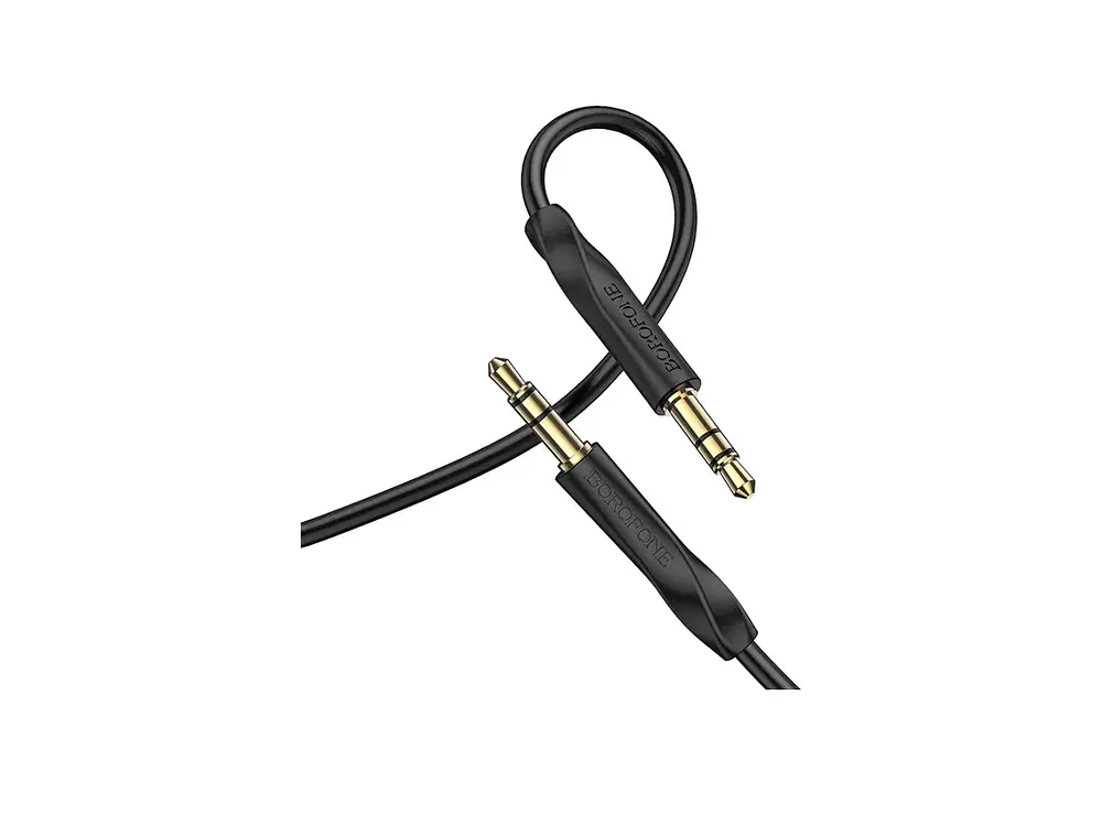 Cable de Audio Auxiliar Borofone BL16 1m, Color Negro 2