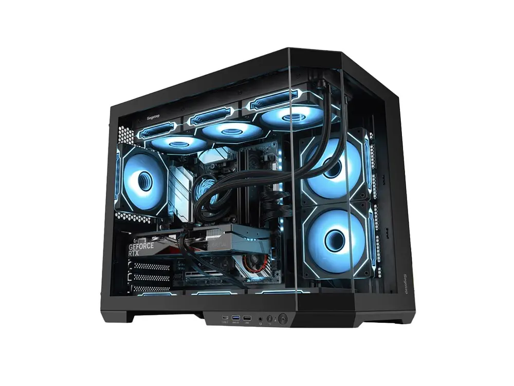 Gabinete Segotep Lumi 3T, M-ATX, Color Negro 1