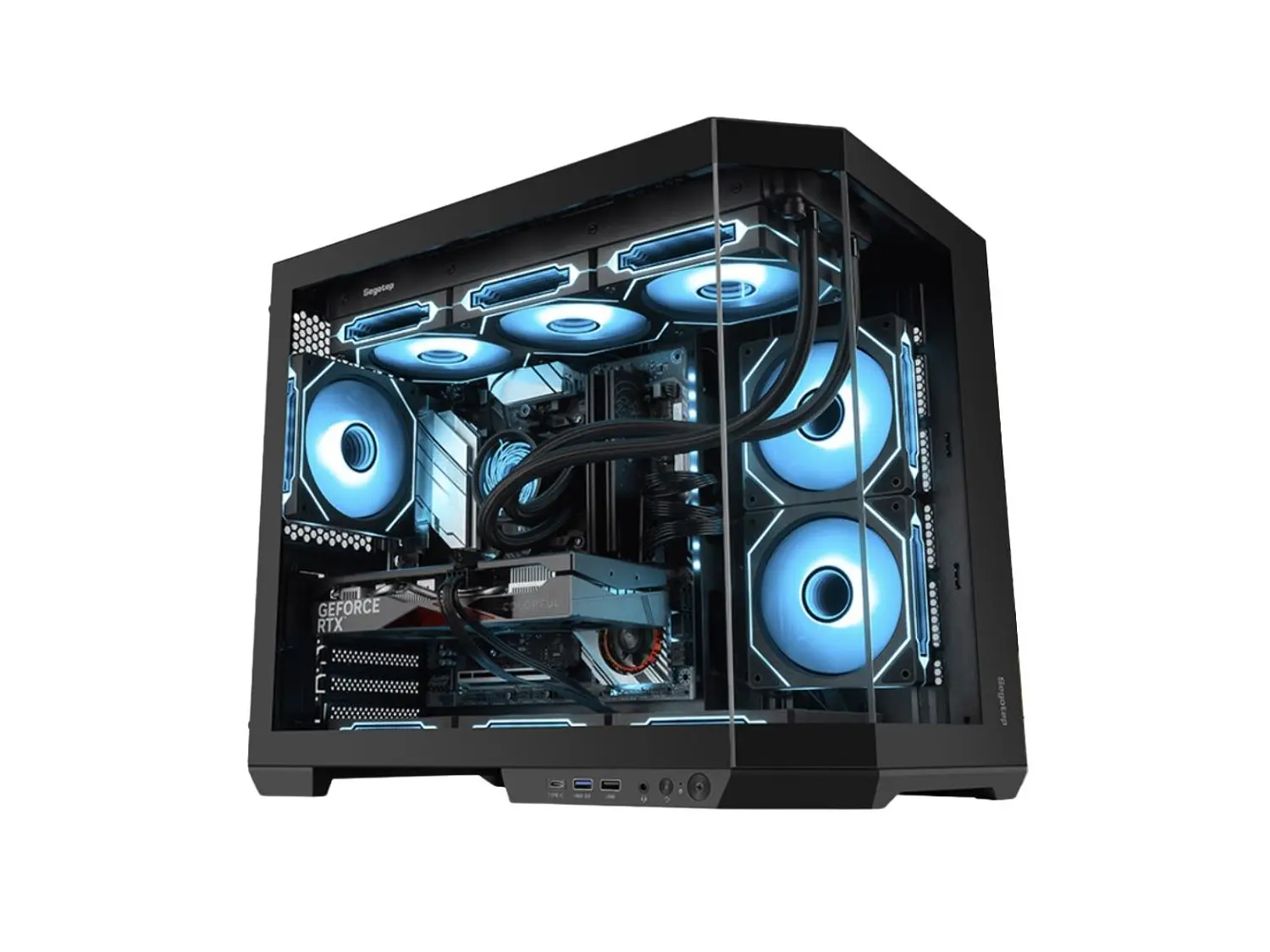 Gabinete Segotep Lumi 3T, M-ATX, Color Negro 1