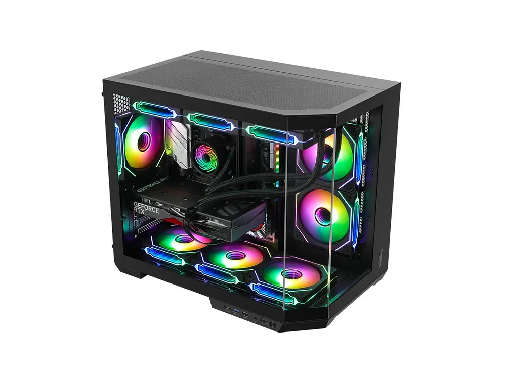 Gabinete Segotep Lumi 3T, M-ATX, Color Negro 2