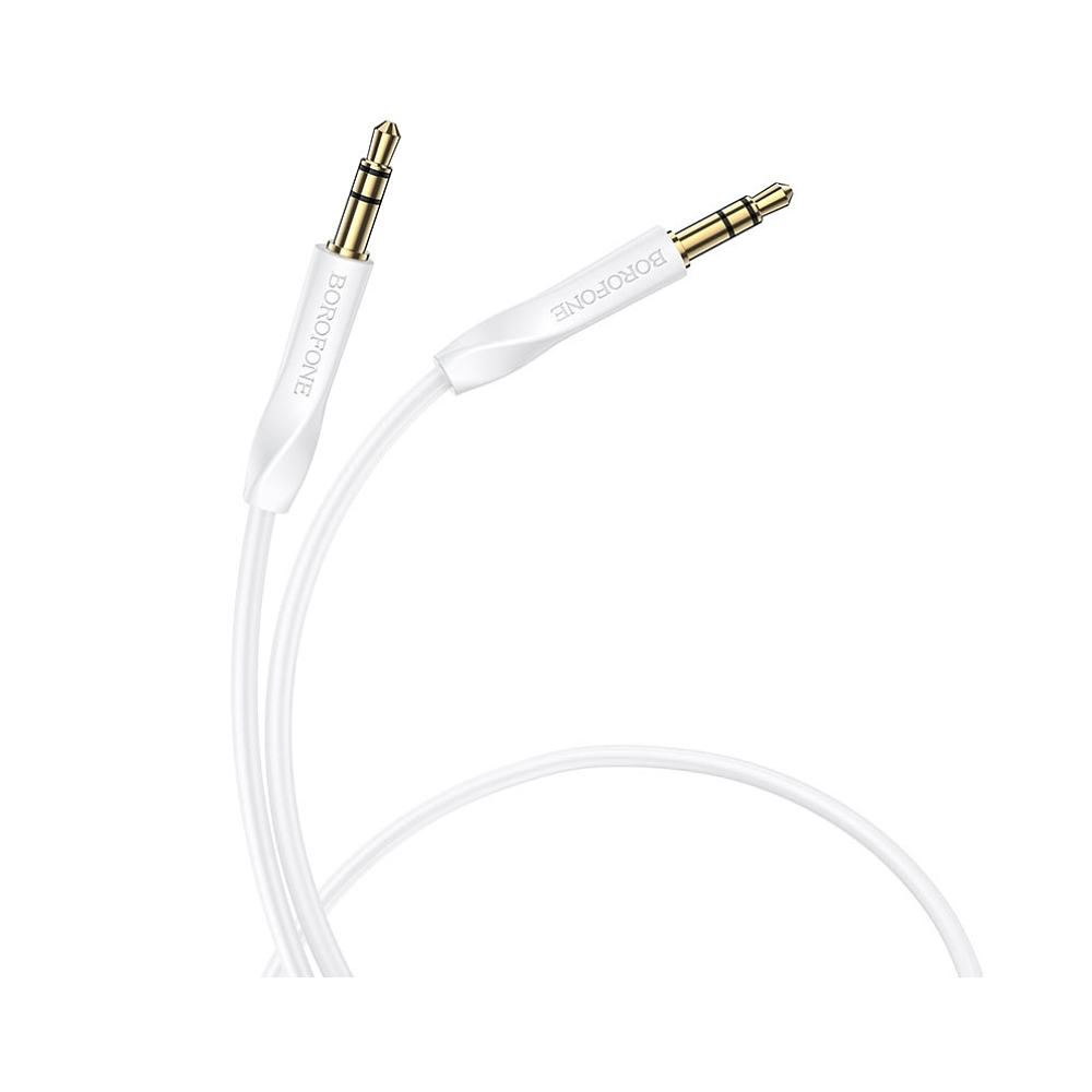 Cable de Audio Auxiliar Borofone BL16 1m, Color Blanco 2