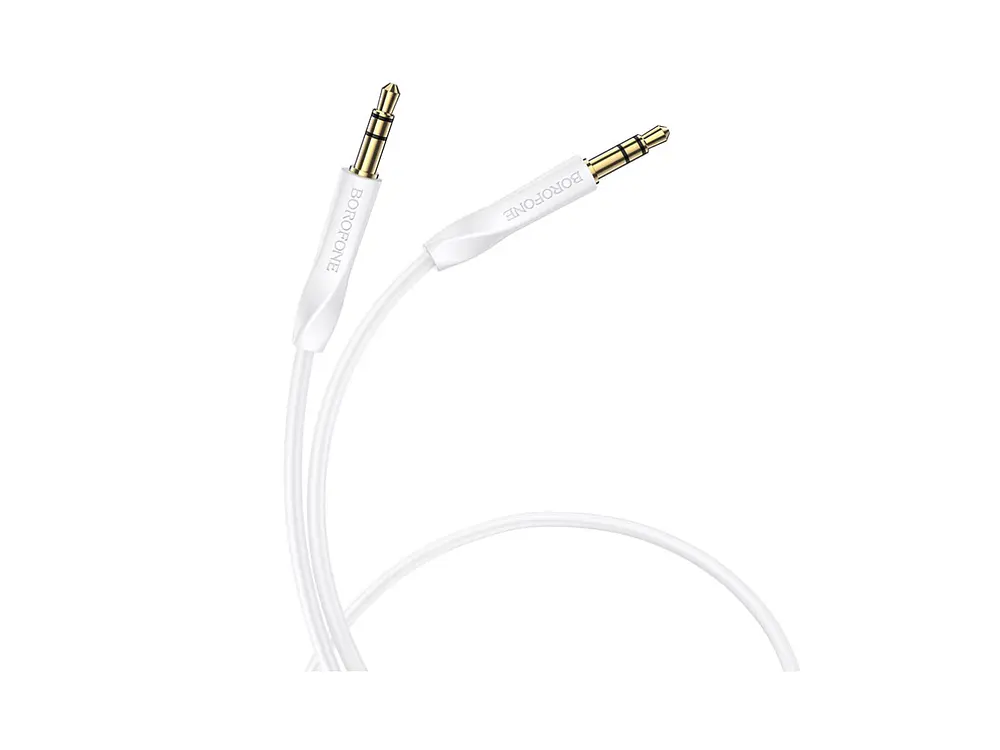 Cable de Audio Auxiliar Borofone BL16 1m, Color Blanco 2