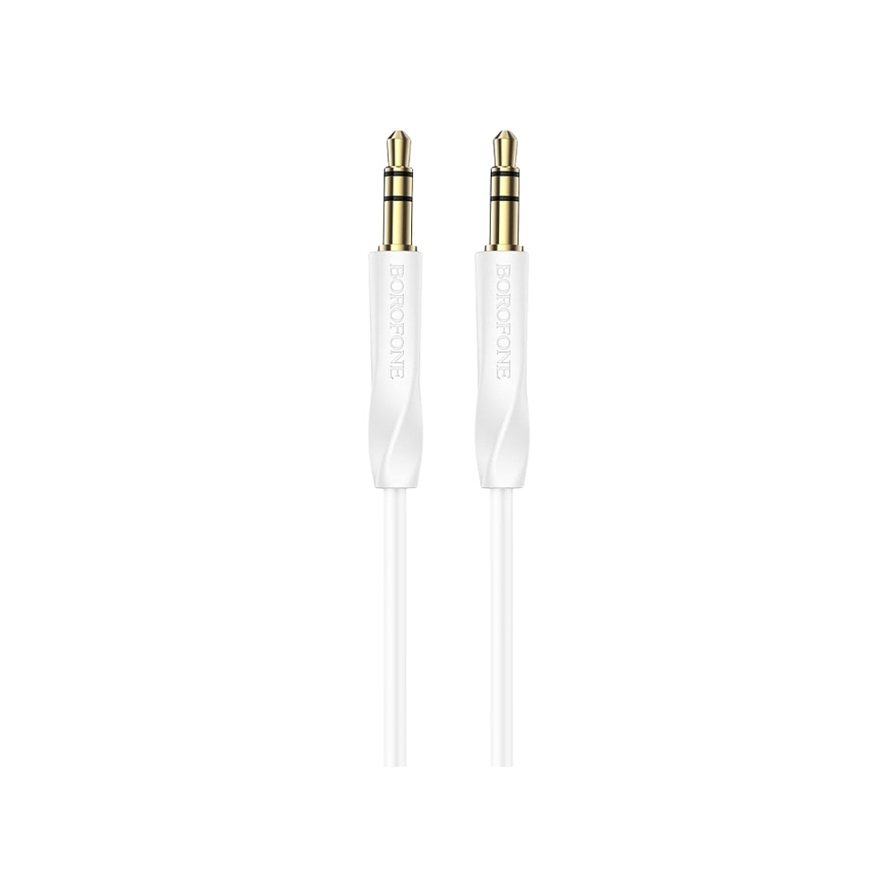 Cable de Audio Auxiliar Borofone BL16 1m, Color Blanco 3