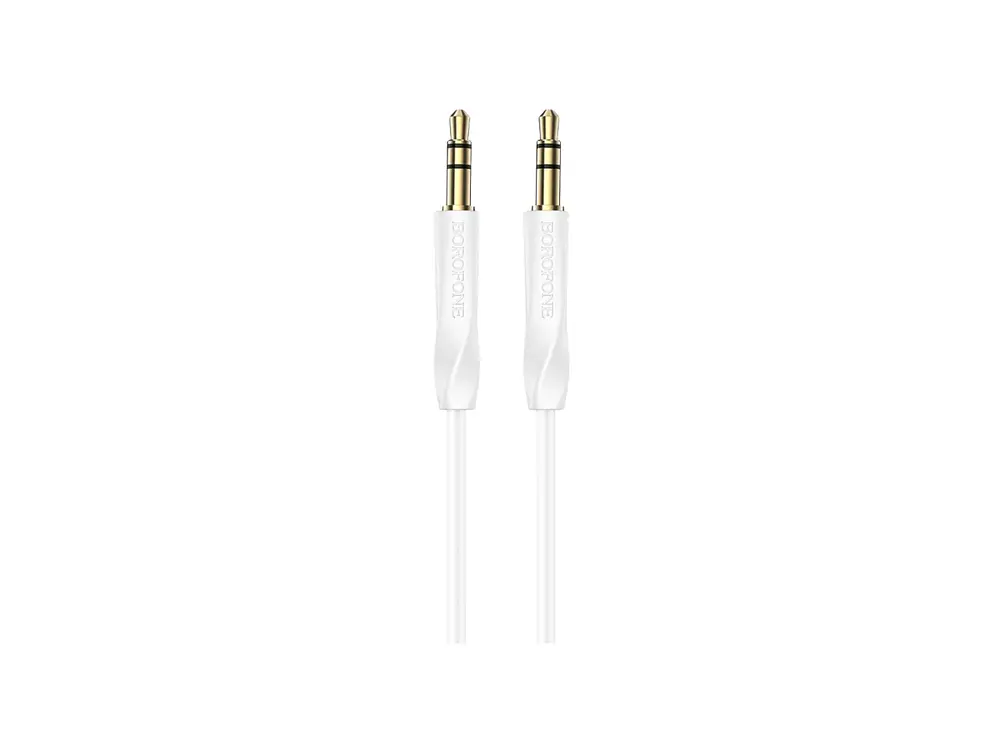 Cable de Audio Auxiliar Borofone BL16 1m, Color Blanco 3