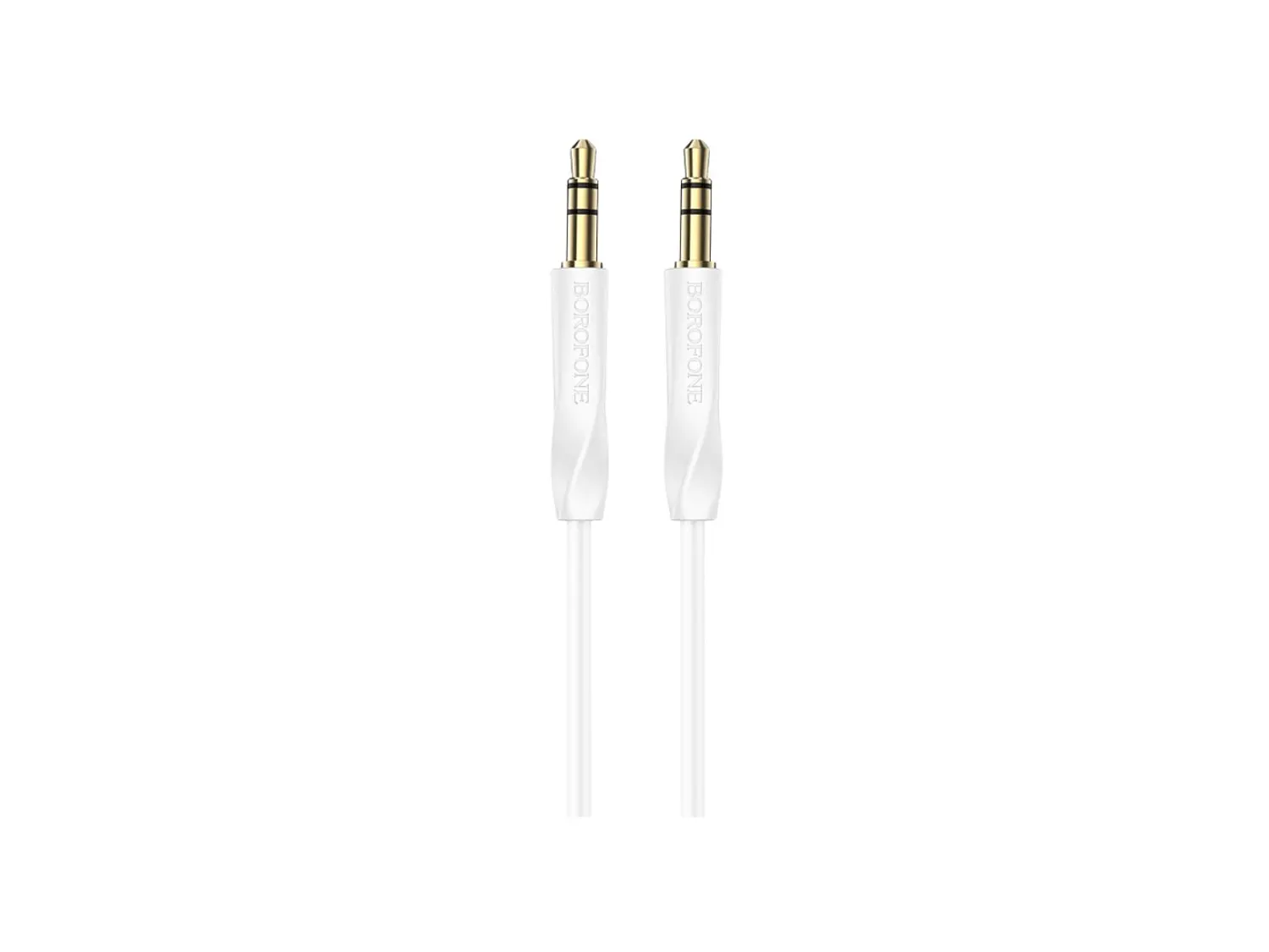 Cable de Audio Auxiliar Borofone BL16 1m, Color Blanco 3