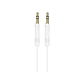 Cable de Audio Auxiliar Borofone BL16 1m, Color Blanco - Miniatura 3