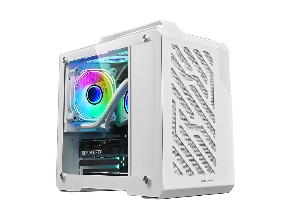Gabinete Mini G600 WJCoolman, Color Blanco, Micro Atx, itx 1