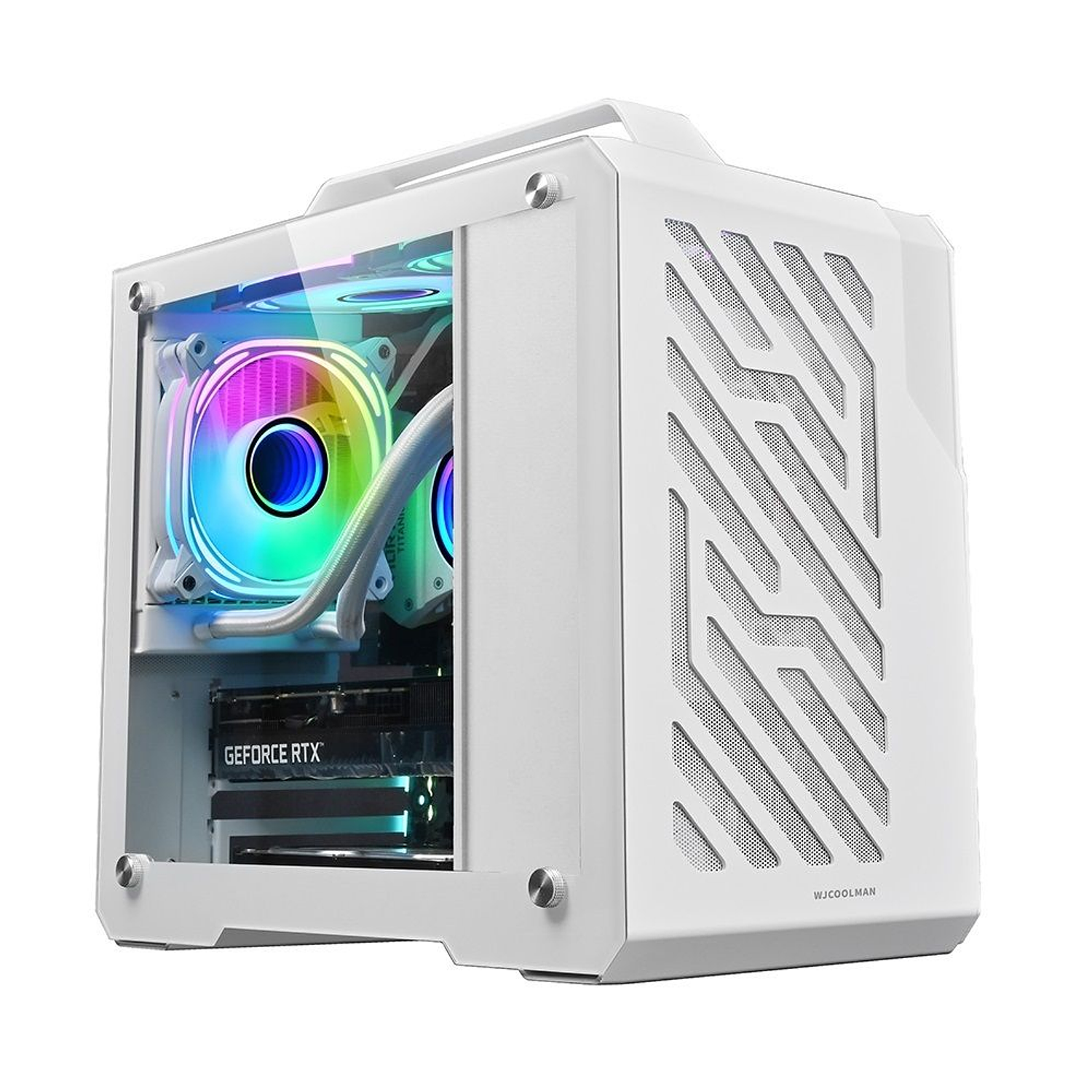 Gabinete Mini G600 White Wj coolman, Micro Atx, itx 1