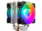 Disipador CPU Coolmoon P22 RGB Doble Fan, LGA 1200, AM4 - Miniatura 1