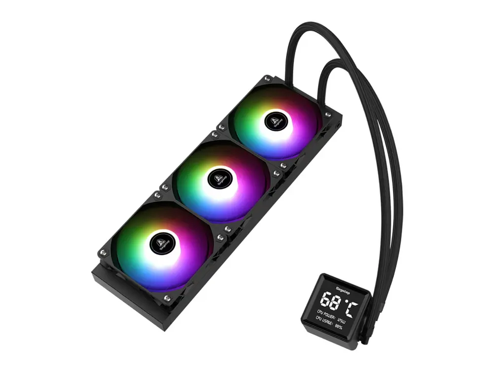 Refrigeración Líquida Segotep BeAced 360 ARGB, Pantalla Digital, Color Negro, AM5, LGA1851 1