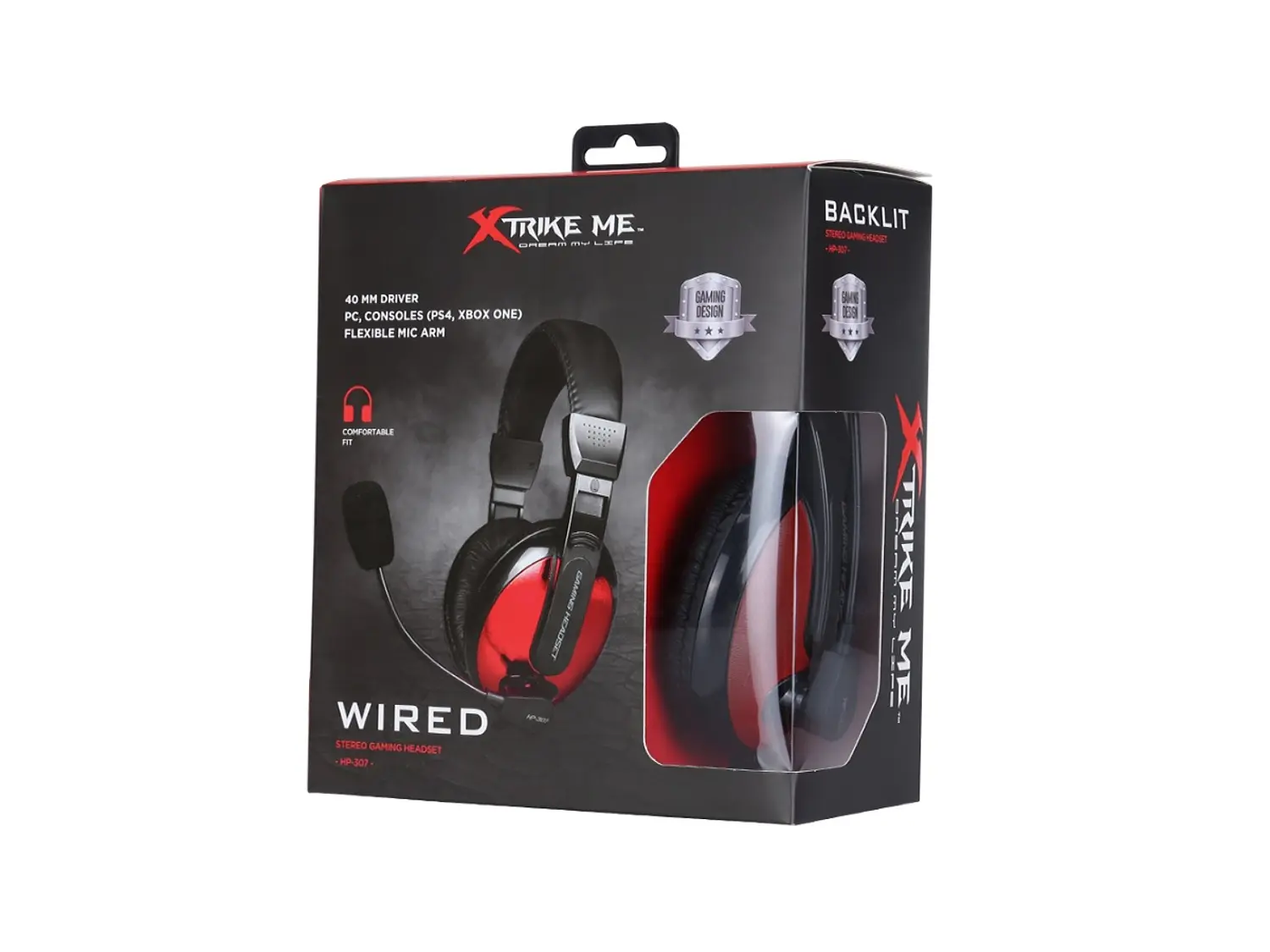 Audífono Gamer Xtrike Me HP-307, Jack 3.5, Color rojo, Micrófono con Filtro Anti Pop 4
