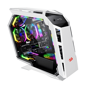 Gabinete Gamer Redragon Tx-101, RGB, Color Blanco