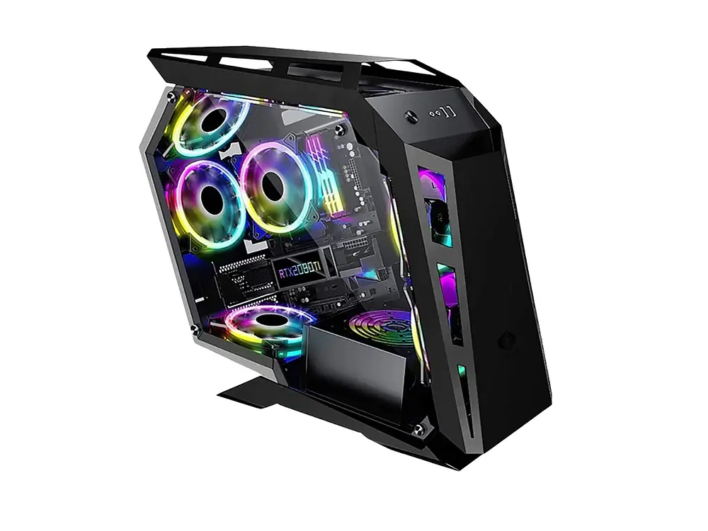 Gabinete Gamer Redragon Tx-101, RGB, Color Negro 1