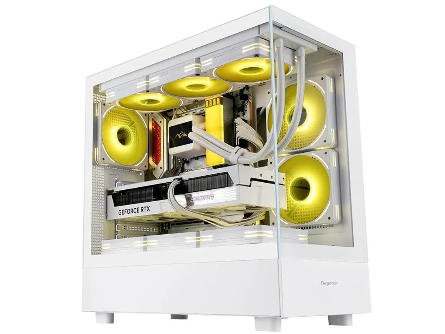 Gabinete Gamer Segotep Endura Pro, EATX, Color Blanco 1