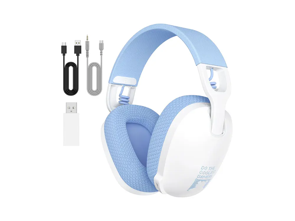 Audifono Gamer Onikuma B2 Inalambricos, Bluetooth, Color Blanco 2
