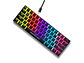Teclado Mecánico Queen Collarwali 60%, inalámbrico, Color Negro, Switch Azul, Layout Español - Miniatura 1