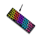 Teclado Mecánico Queen Collarwali 60%, inalámbrico, Color Negro, Switch Azul, Layout Español - Miniatura 1