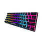 Teclado Mecánico Queen Collarwali 60%, inalámbrico, Color Negro, Switch Azul, Layout Español - Miniatura 5