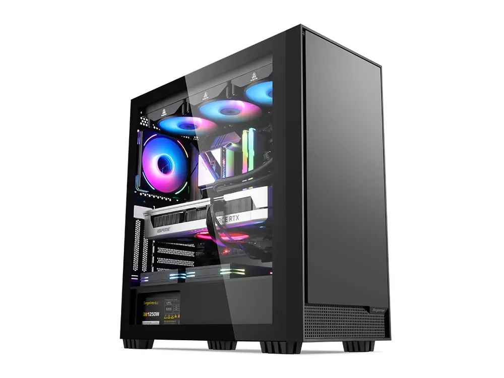 Gabinete Segotep Rambo 360Q, E-Atx, Color Negro 1