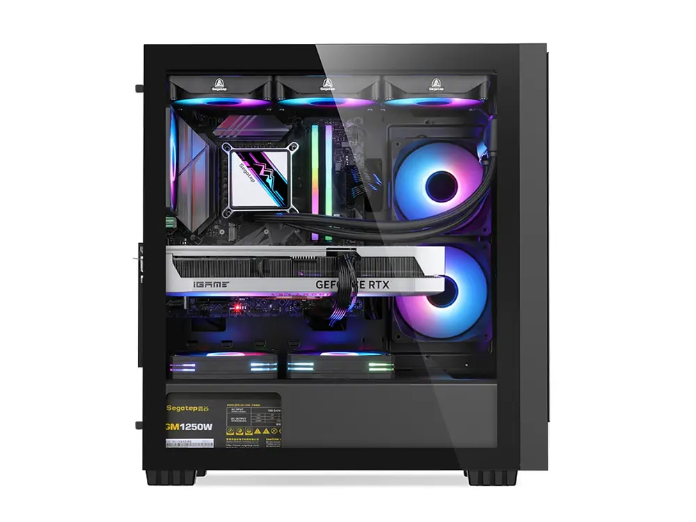 Gabinete Segotep Rambo 360Q, E-Atx, Color Negro 6