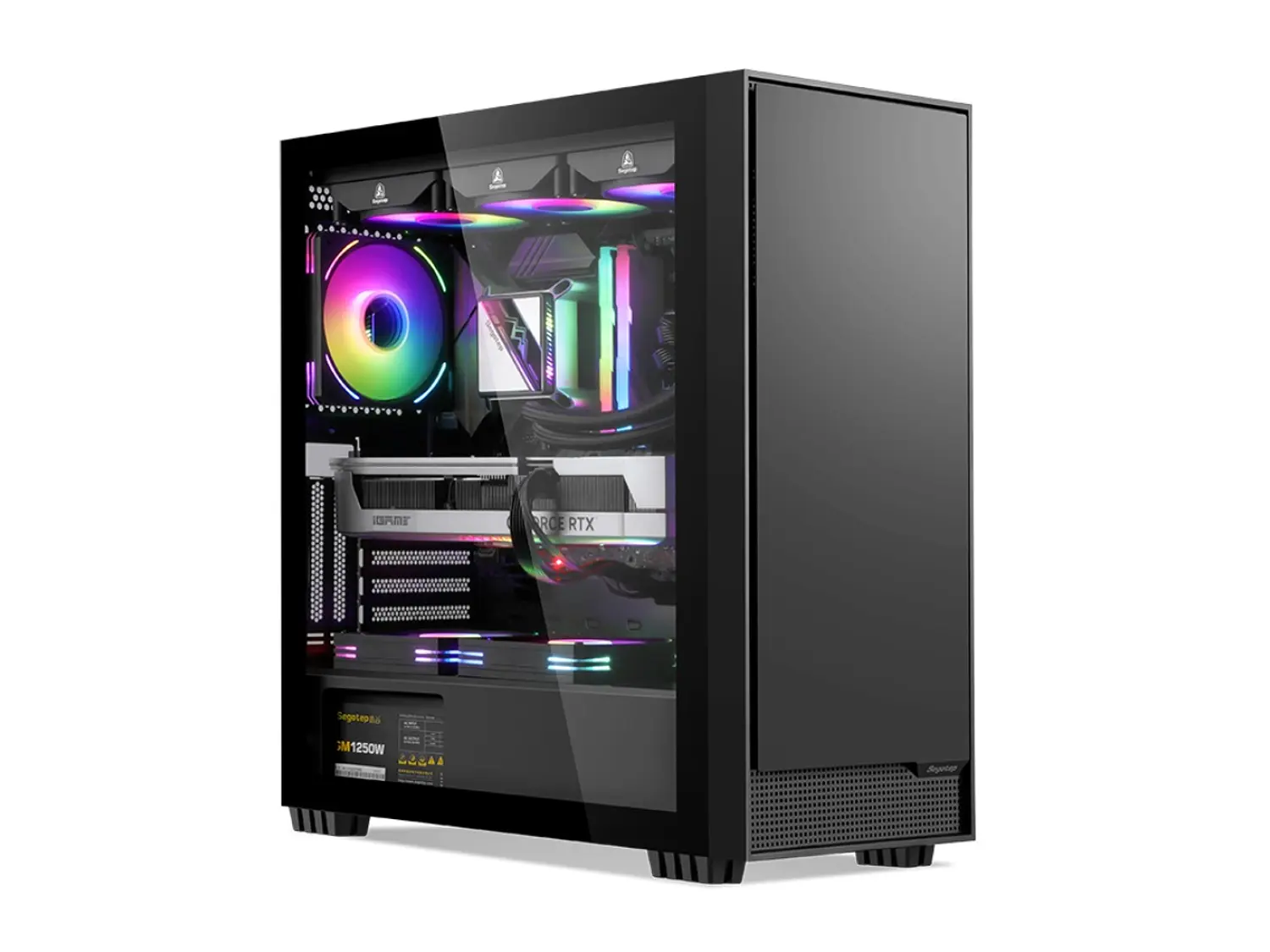 Gabinete Segotep Rambo 360Q, E-Atx, Color Negro 7