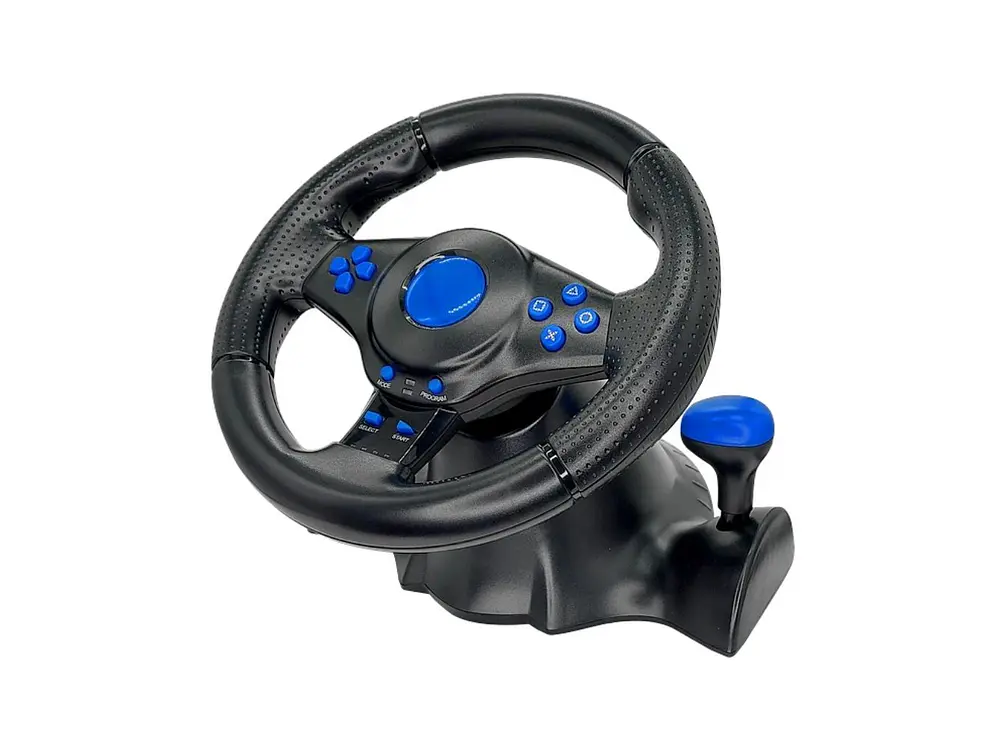 Volante Con Pedales Gt-07 Para Pc Y Consolas 1