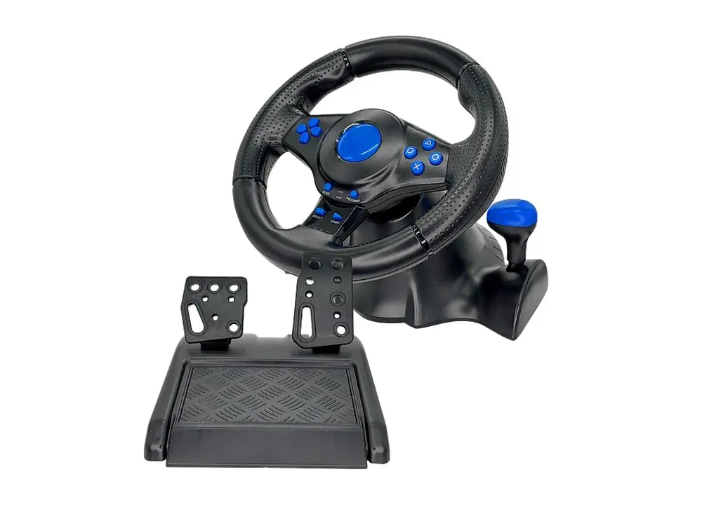 Volante Con Pedales Gt-07 Para Pc Y Consolas 2