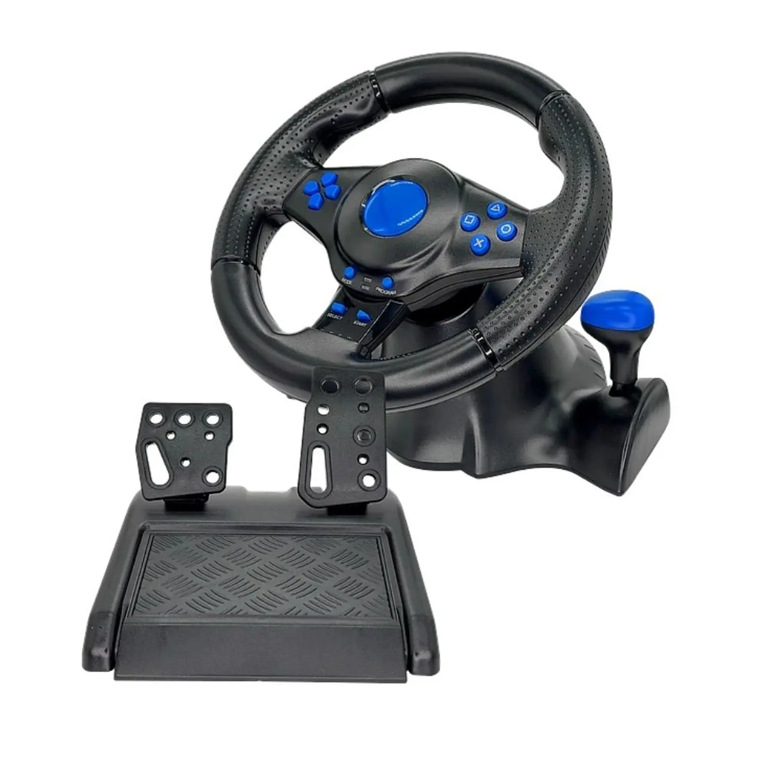 Volante Con Pedales Gt-07 Para Pc Y Consolas 2