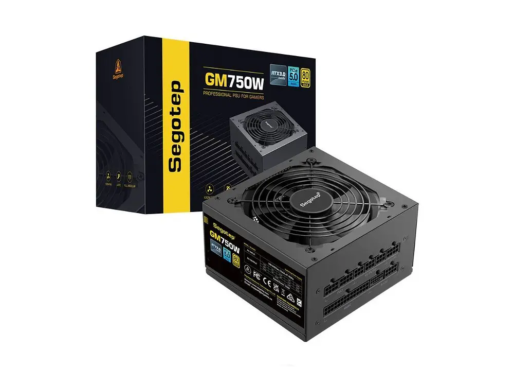 Fuente de Poder 750W Segotep , Atx 3.0, 80 Plus Gold, Modular, Color Negro 2