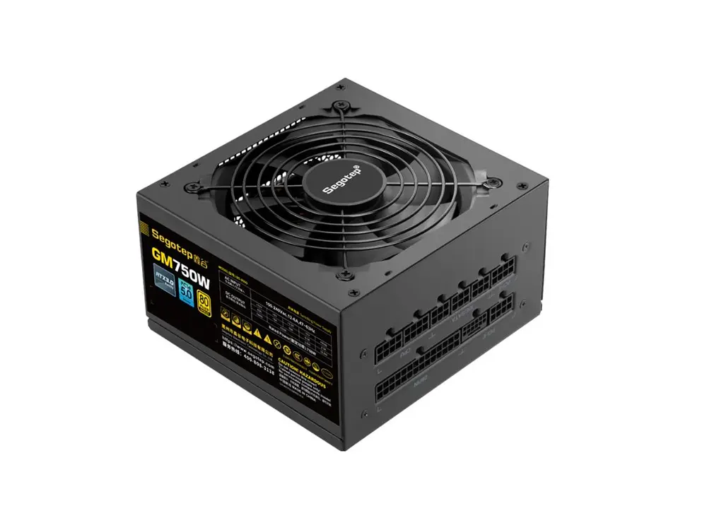 Fuente de Poder 750W Segotep , Atx 3.0, 80 Plus Gold, Modular, Color Negro 3