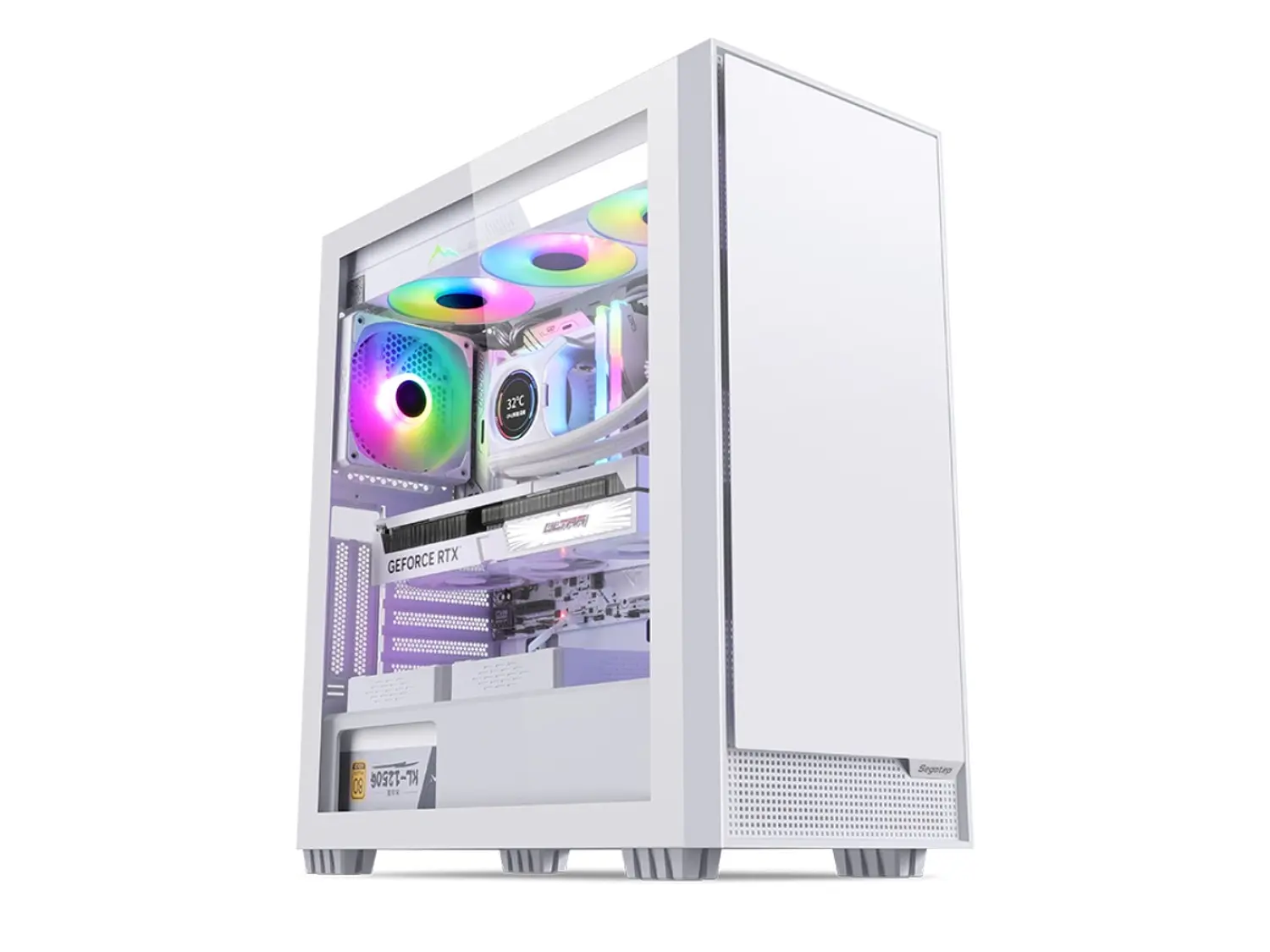 Gabinete Segotep Rambo 360Q, E-Atx, Color Blanco 1