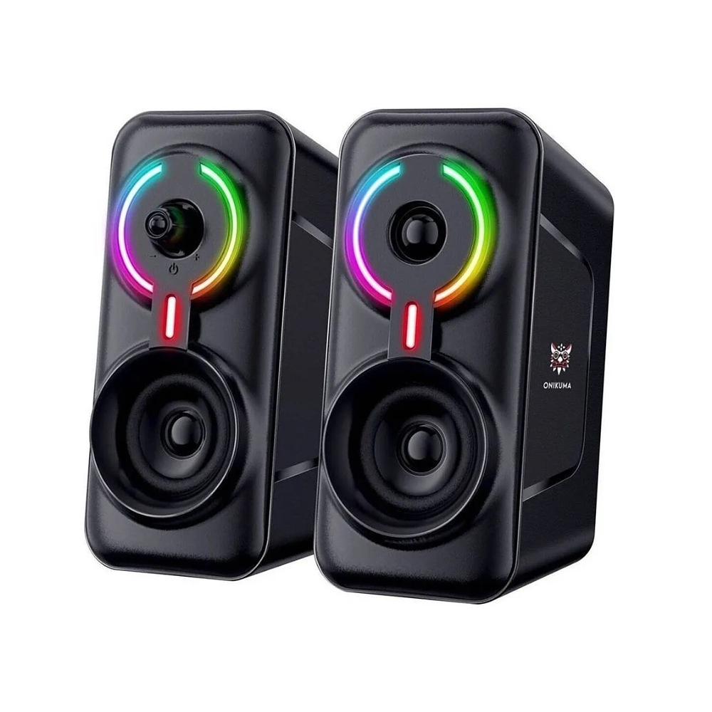 Parlantes Gamer Onikuma Rbg L6, Aux, 10W 1