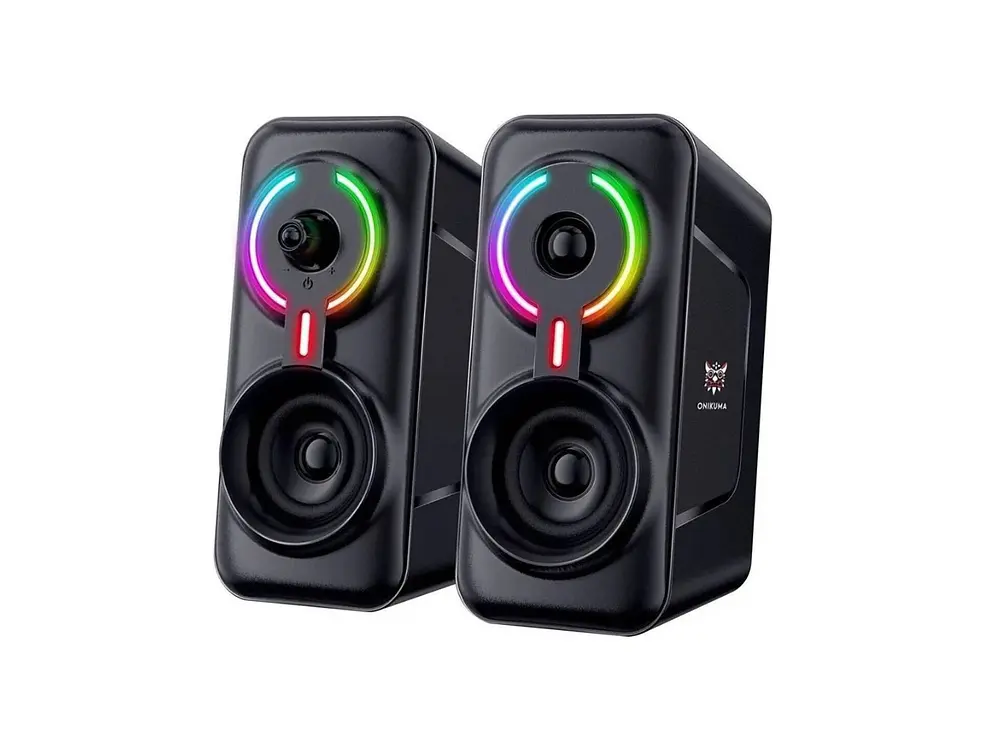 Parlantes Gamer Onikuma Rbg L6, Aux, 10W 1