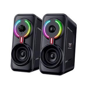 Parlantes Gamer Onikuma Rbg L6, Aux, 10W