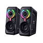 Parlantes Gamer Onikuma Rbg L6, Aux, 10W - Miniatura 1