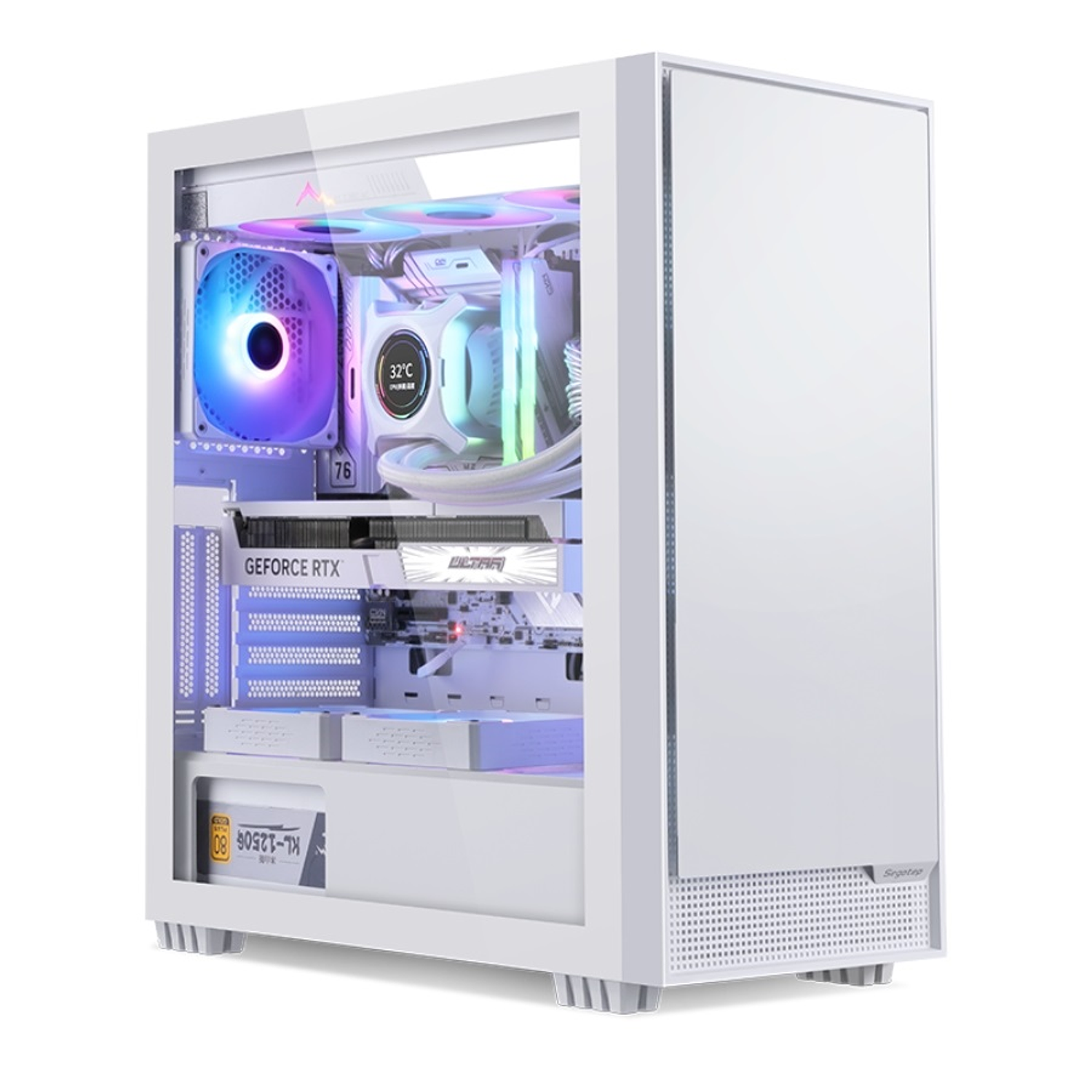 Gabinete Segotep Rambo 360Q, E-Atx, Color Blanco 8