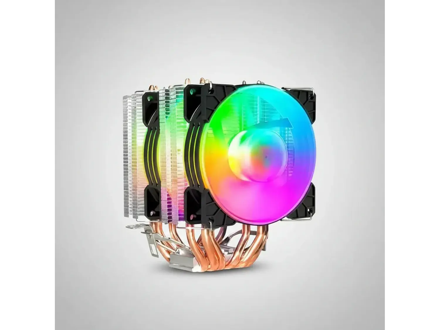Disipador CPU Coolmoon MX6 Doble Fan, LGA1700, AM5 2
