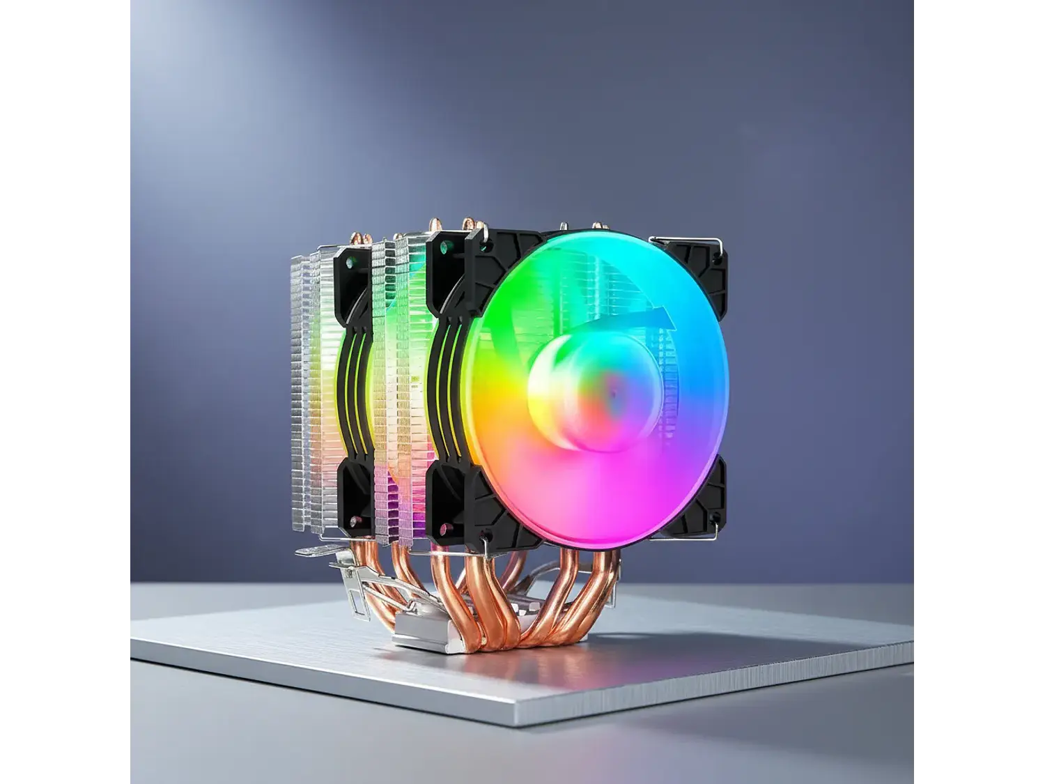 Disipador CPU Coolmoon MX6 Doble Fan, LGA1700, AM5 6